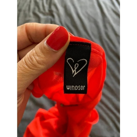 Windsor Womens Sleeveless Tank Top Zip Closure Size Med Light Weight Orange - Picture 8 of 12